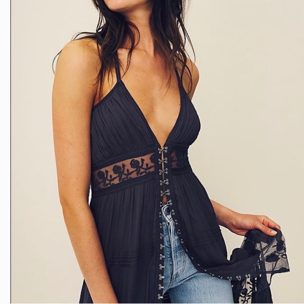 Free People On My Way Maxi Slip Dress